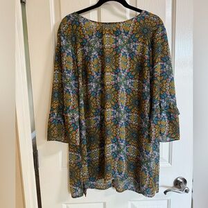 DR2 Vibrant Multicolor Patterned Blouse